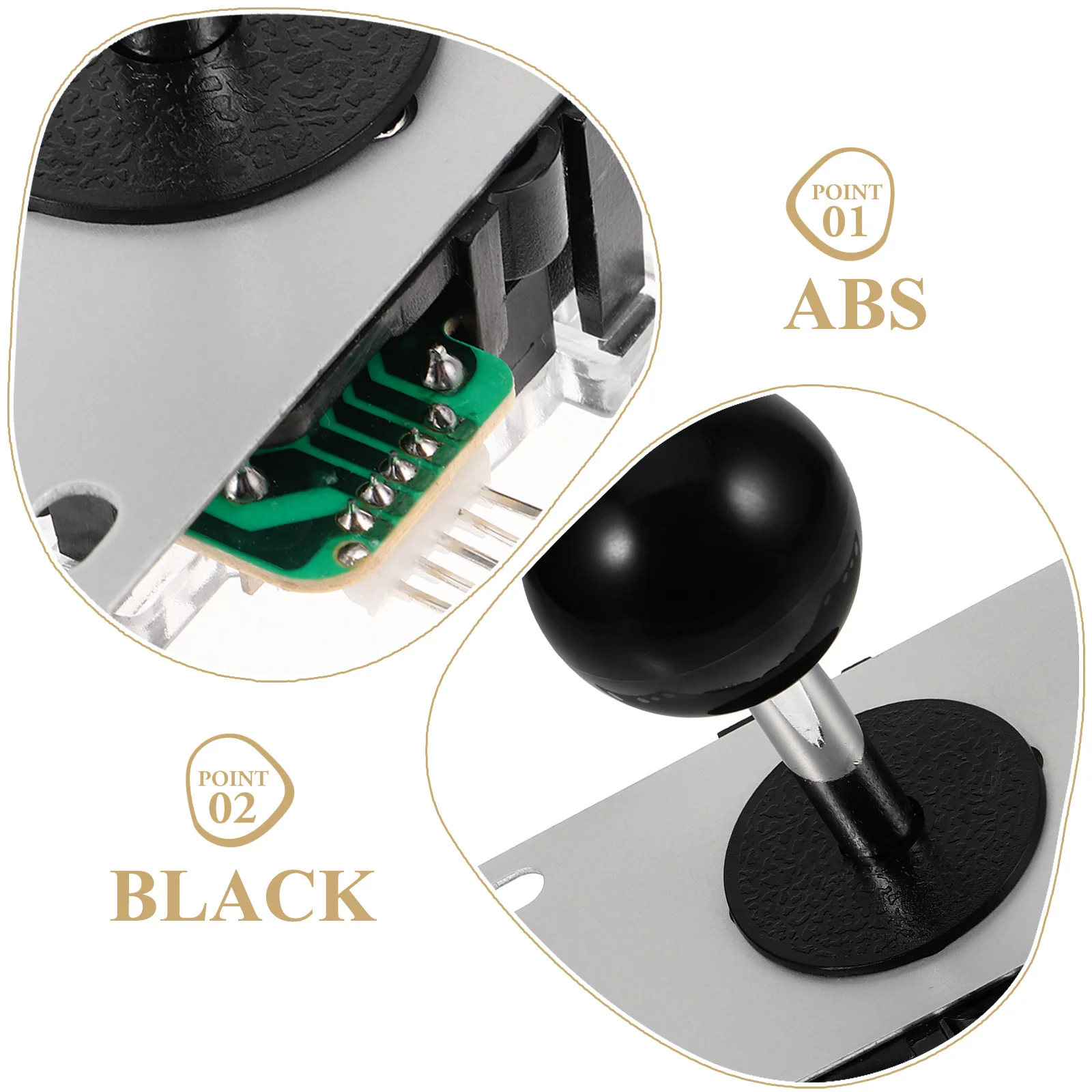 

1 Set Stick Joystick Replacement For Portable Game Console Micro Switch Circuit Board Smooth Control Gaming Rocker Arcade Kit