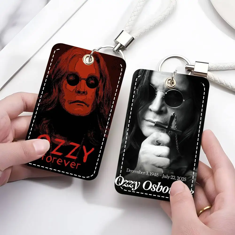 

1 шт. Кожаный брелок-картхолдер Rest Prince Of Darkness O-Ozzy Osbourne для карт доступа и ключей