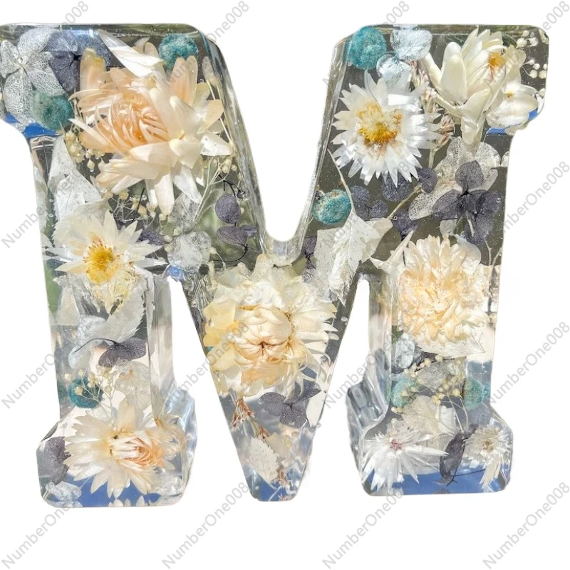 꽃 송진 야간 조명, 꽃 문자 송진 야간 조명, 홈 장식, 창의적인 선물, 신제품