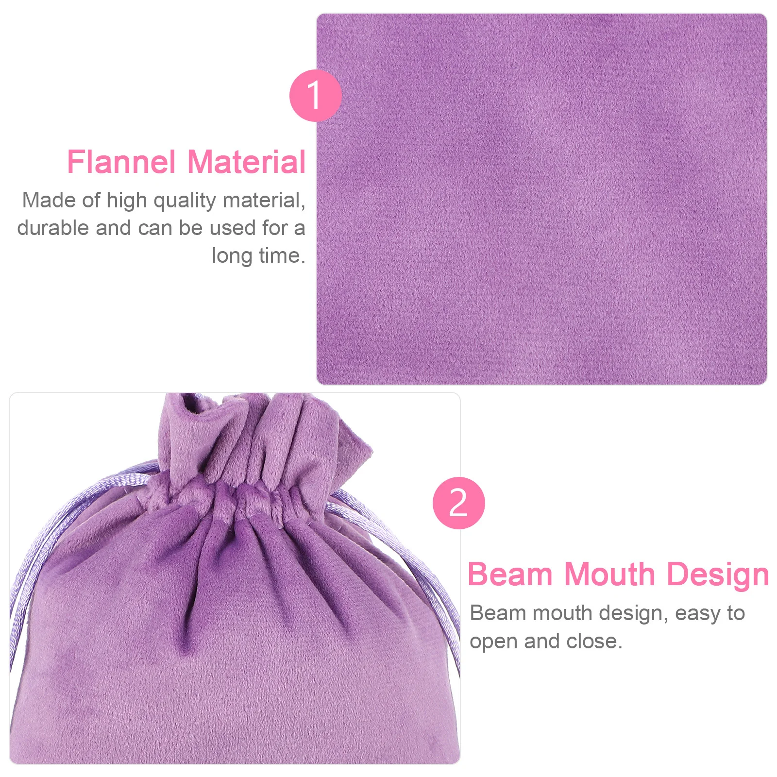 

2 шт. гладких фланелевых мешочков для украшений на шнурке, подарочные упаковочные сумки, многофункциональные органайзеры для косметики, мешочки для украшений