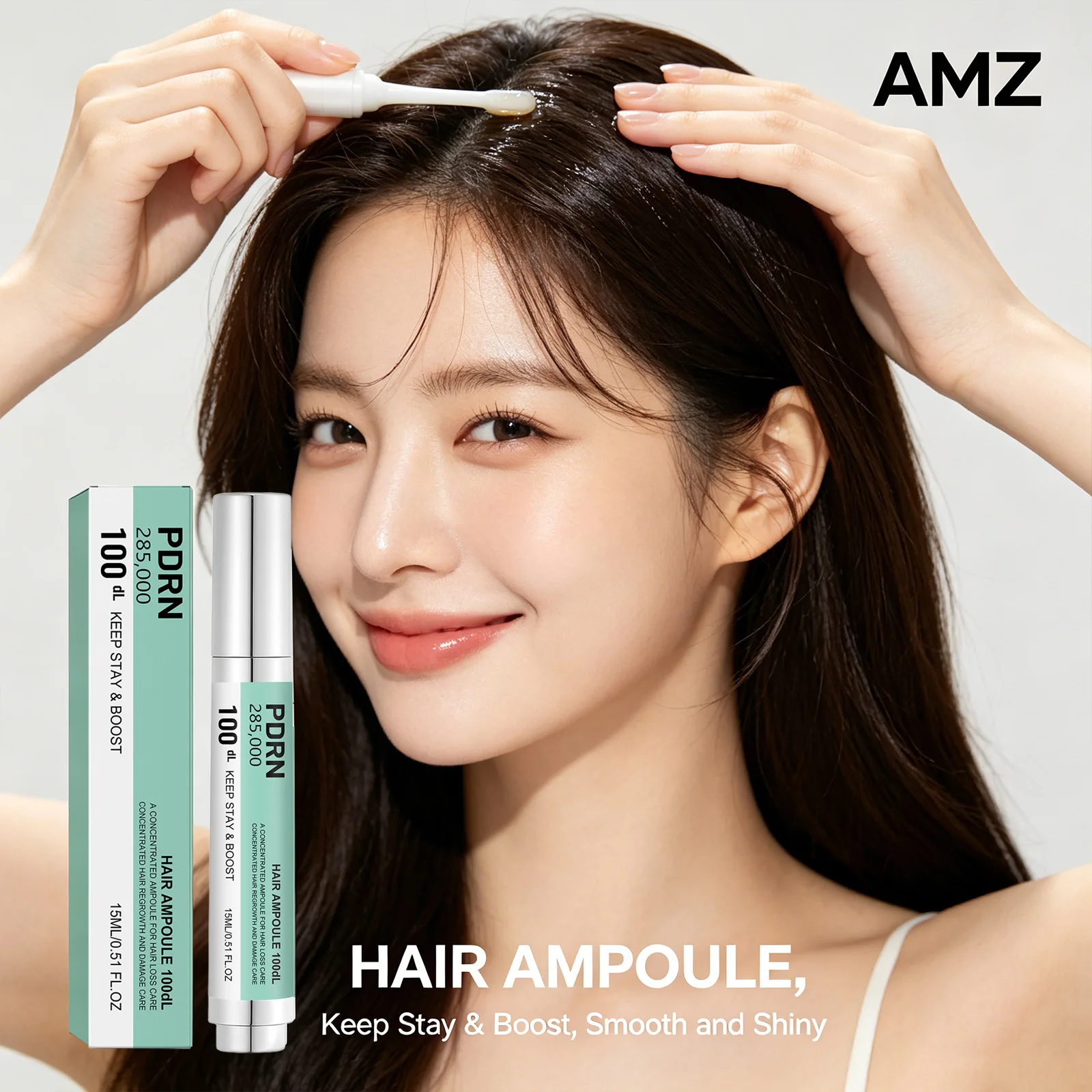 Hair Ampoule Serum Repairing Damaged Hair Shiny & Voluminous Hair Reduce Hair Breakage Anti-Frizz Oncentrated Scalp Care Essence