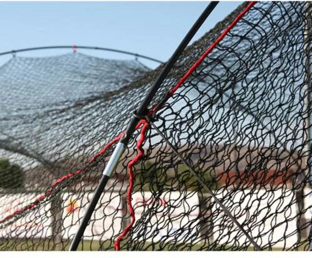 Heater Sports Xtender 24' Baseball & Softball Batting Cage Net & Frame (Machine NOT Included) - Durable Fiberglass Frame