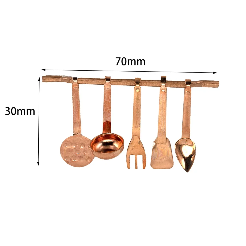 1/12 Dollhouse Miniature Accessories Mini Kitchen Cooking Utensils Spoon Shovel Model for Doll House Decoration OB11