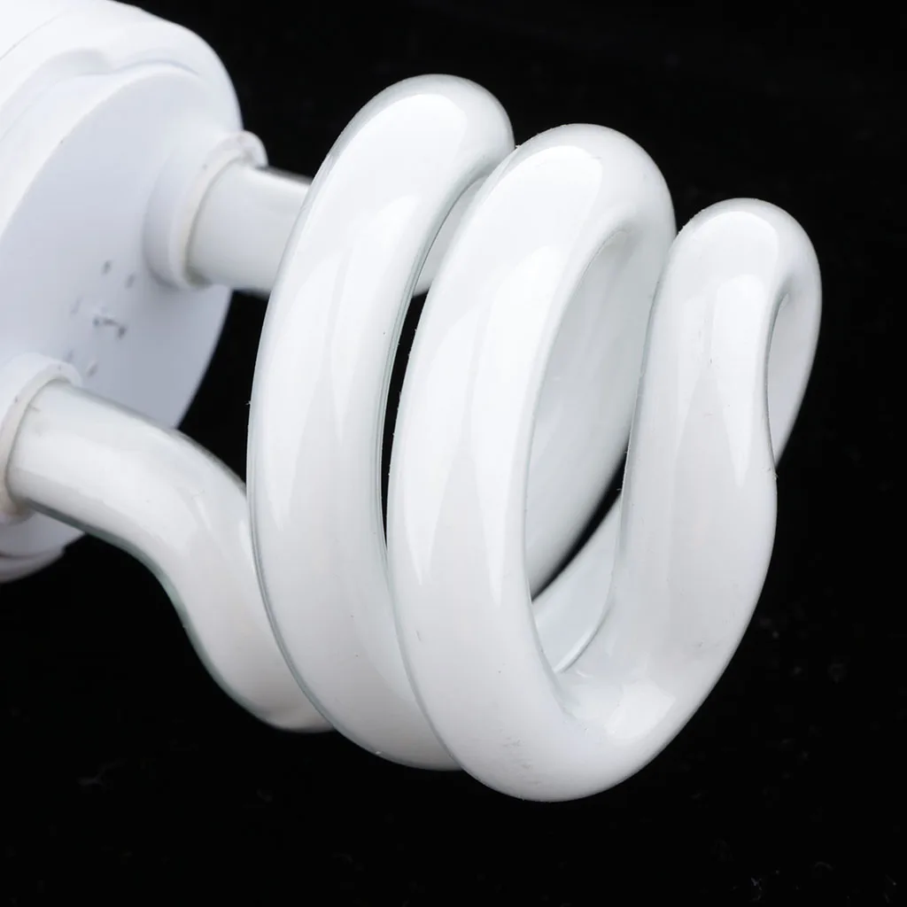 Reptile Heat Lamp Bulb UVB Glass Basking Spot Spiral Light for Calcium Metabolism and Healthy Growth