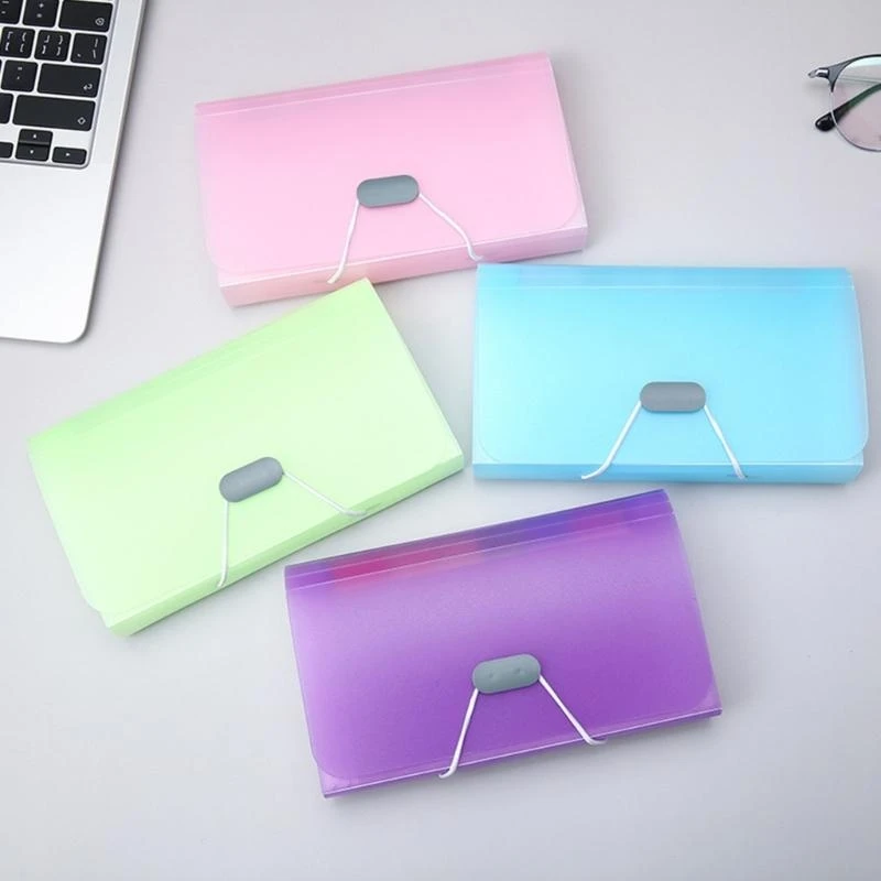 DXAB Folding Folder 13 Pocket File File Folder Decorizer Document Folder for Card Check Descripts Coupons and Tickets