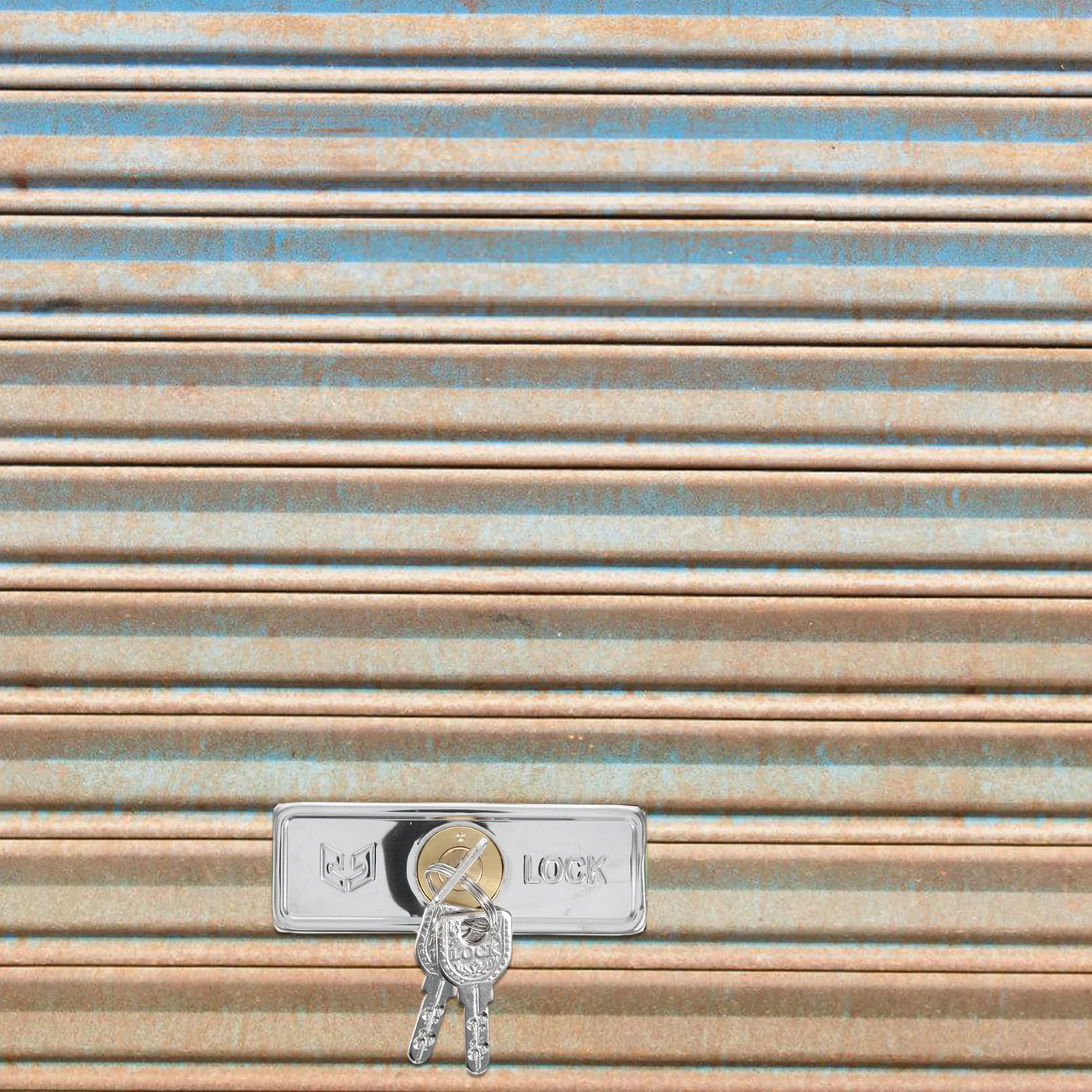 

Heavy Duty Rolling Shutter Door Lock Copper Core Cross Shaped Secure Bolt for Garage Warehouse -12mm Silver