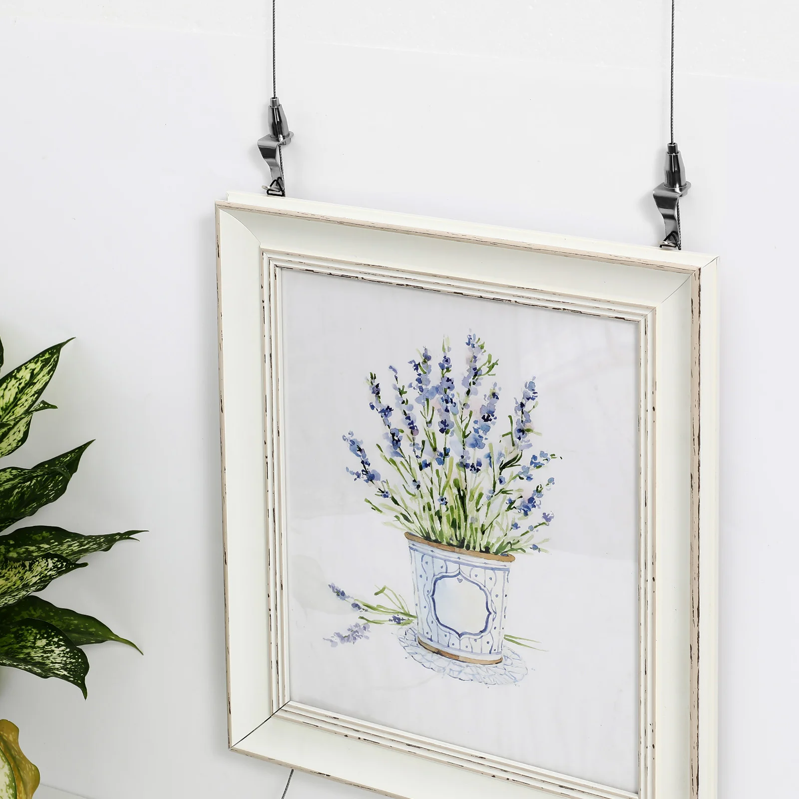 8 قطعة معرض صورة معلقة عدة أسلاك الفولاذ المقاوم للصدأ السنانير عرض فني متعدد الوظائف الثقيلة جدار جبل الأجهزة