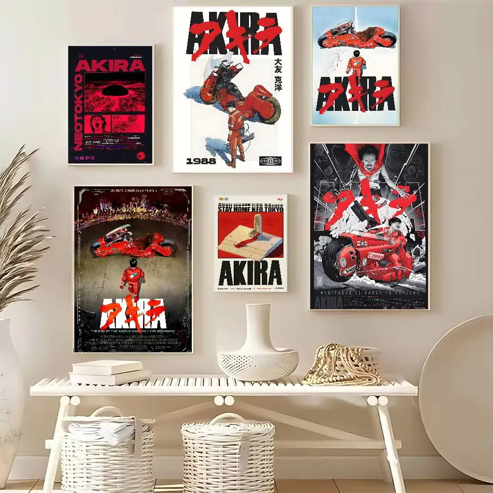 Classic Anime A-Akira Poster HD posters Self-adhesive waterproof