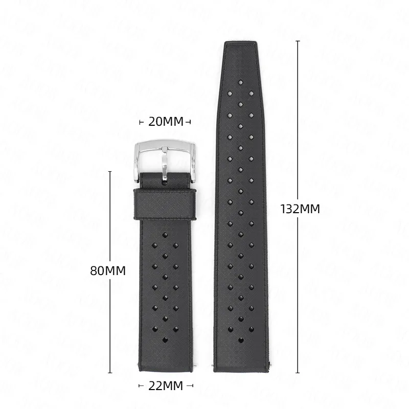 TPU Rubber Strap for Seiko No.5 Green Water Ghost Watch Band Quick Release Diving Breathable 20mm 22mm Wrist Bracelet for Casio