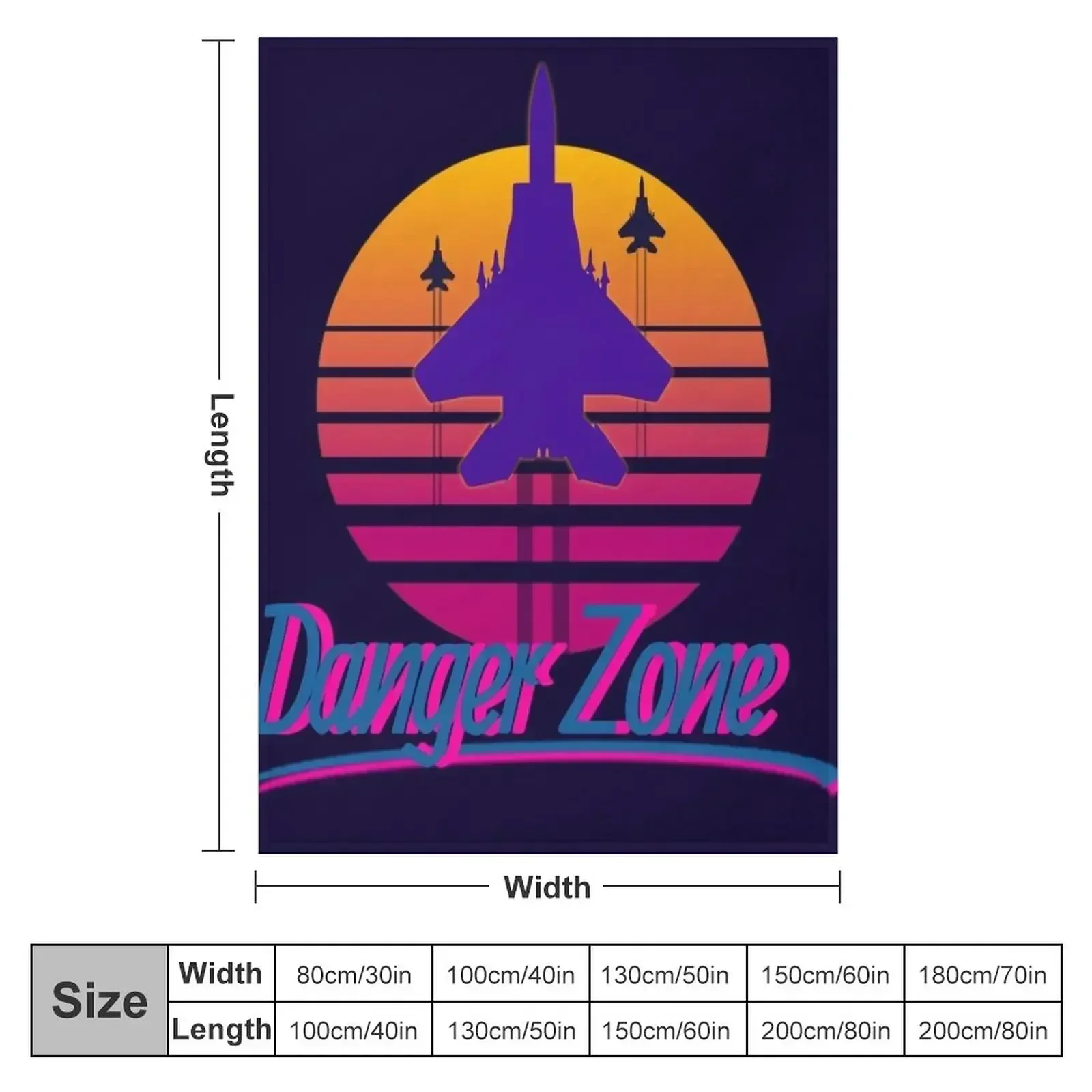 Danger Zone Throw Blanket Sofa Quilt Beach Custom Cute Quilt Nap Blankets