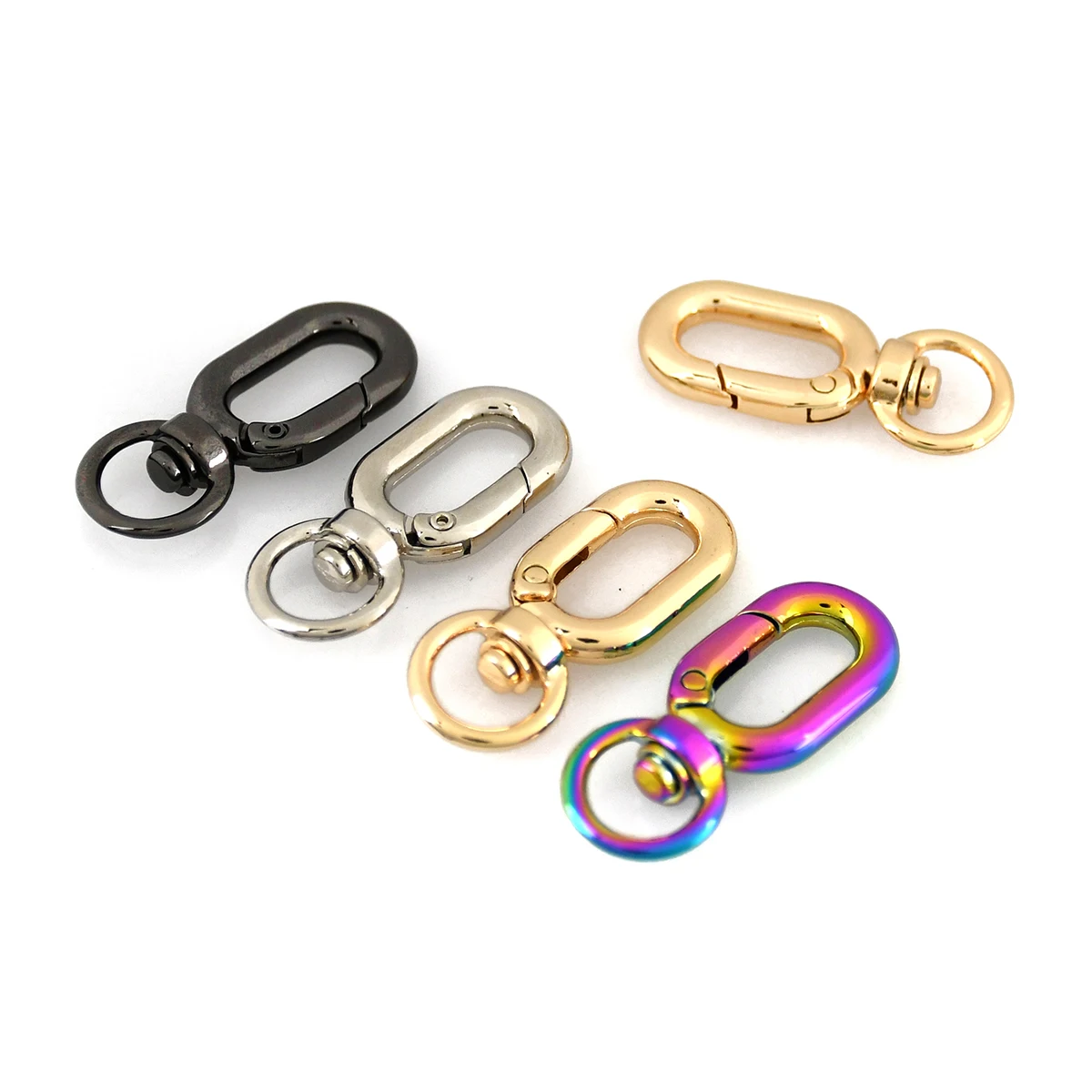 1pcs Metal Snap Hook Fashion Hang Buckle for Webbing Leather Craft Bag Strap Belt Garment Luggage DIY Accessory 10mm