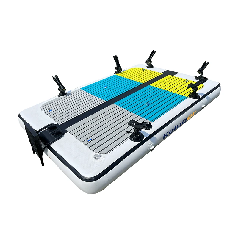 Inflatable Fishing Platform Floating Yacht Inflatable Dock Platform Floating Islands Pontoon
