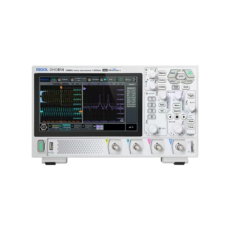 RIGOL DHO802/DHO804/DHO812/DHO814 2/4Channel 70/100MHz Digital Oscilloscope 12 Bit 1.25GSa/Sec 25MPts Depth