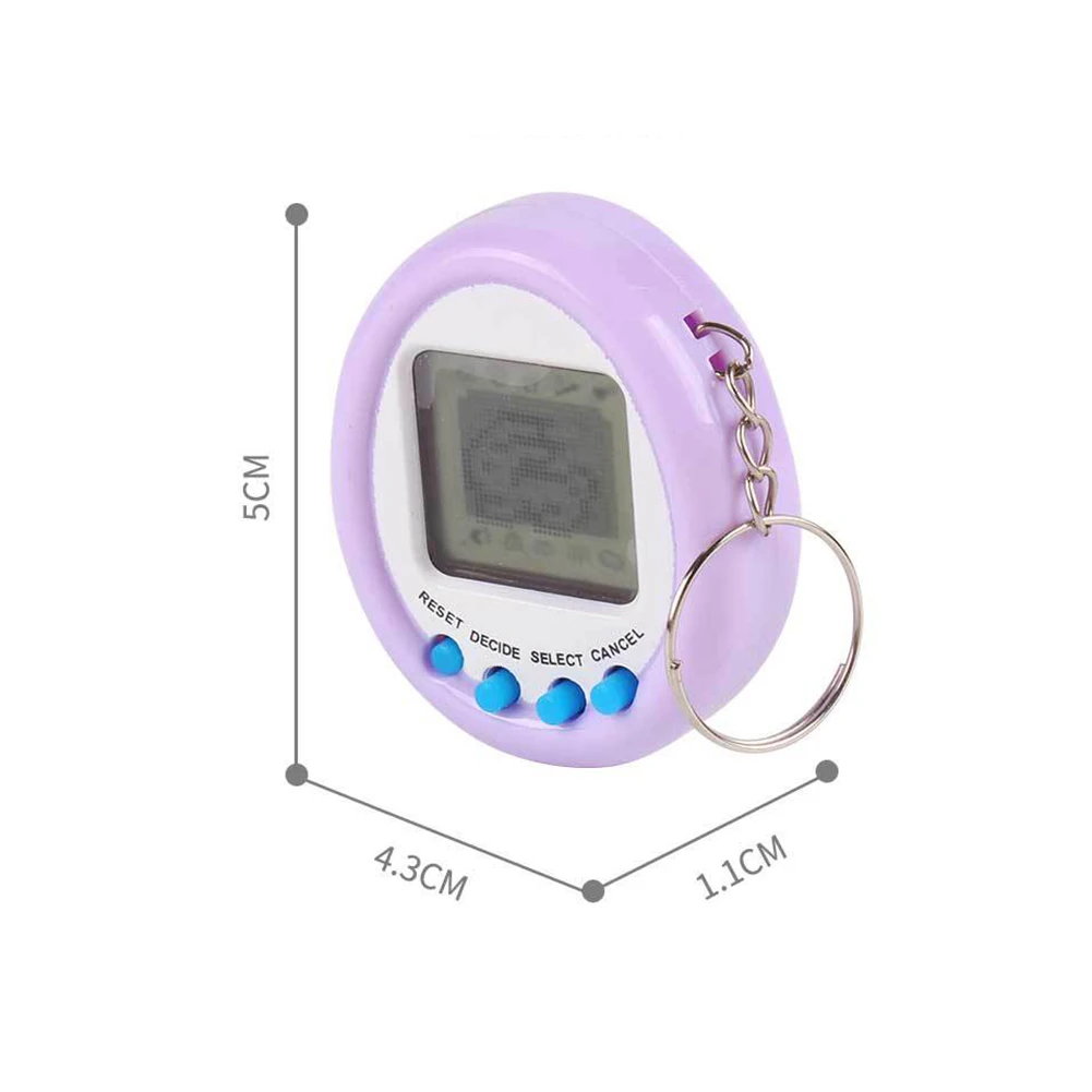 Macaron Electronic Tamagotchi Pet Toy Keychain Game Machine Kids Gifts Educational Funny 90S Nostalgic Virtual Cyber Pet Toy