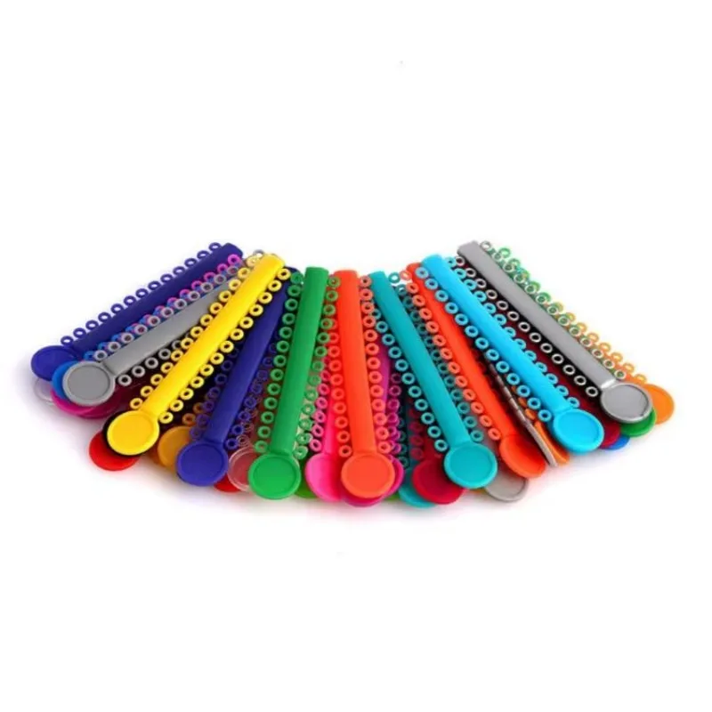 High Quality Disposable Color Elastic Ligature Ties Orthodontic Supplies For Teeth Orthodontic Correction Treatment