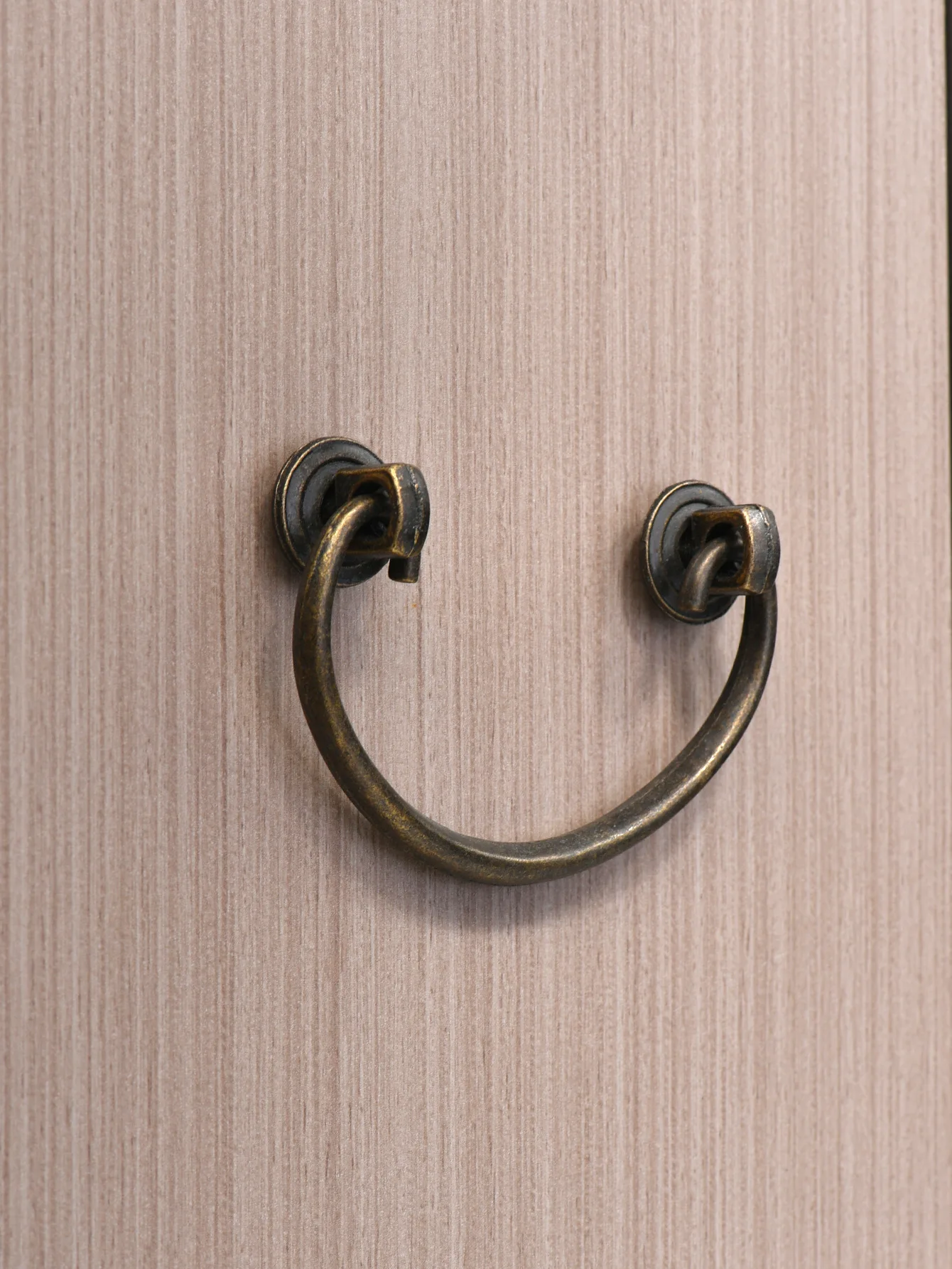 Handle Zinc Alloy Semi-circle Retro Drawer Cabinet Handle Hole Distance 68mm