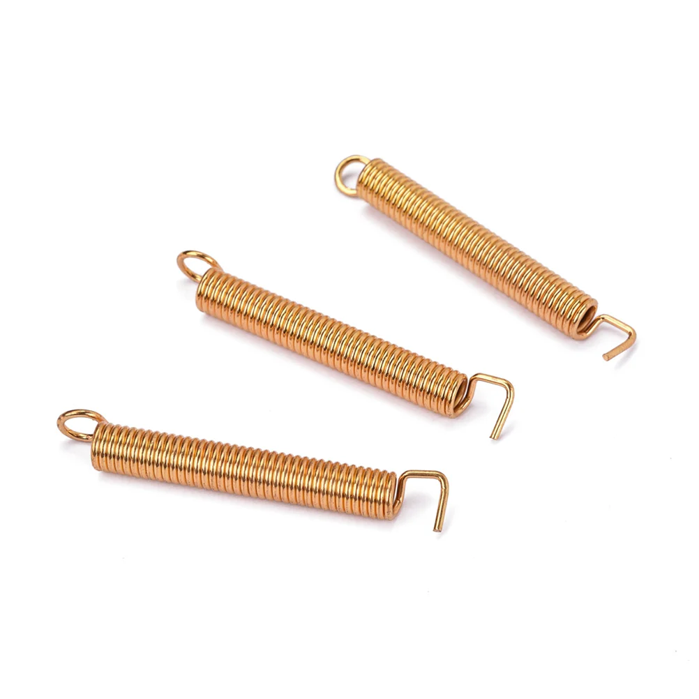 

3 PCS Electric Guitar Tremolo Bridge Tension Springs Tremolo Bridge System Springs for ST/ Style Electric Guitar (Golden)