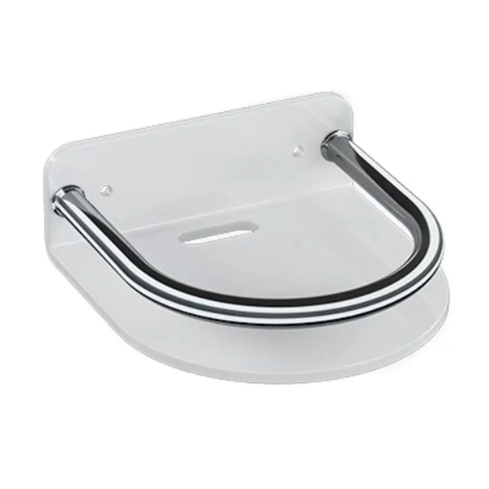 

Towel Holder Punch-free Bathroom Storage Shelf No Drill Wall Mounted Shampoo Rack Floating Square Wall Hanger for Makeup Storage