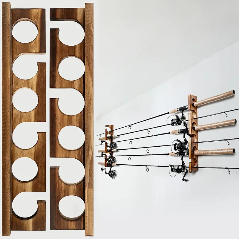 1pair Fishing Rod Holders Up to 6 Rods Fishing Pole Rod Racks Wall or  Ceiling Mounted Fishing Pole Rod Holder for Garage Storage - AliExpress 18