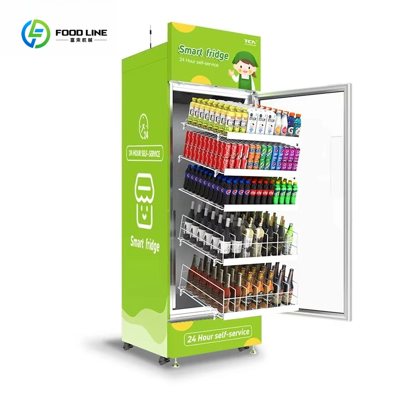 

Customized Vending Machine Smart Fridge Cooler Vending Machine for Self Use