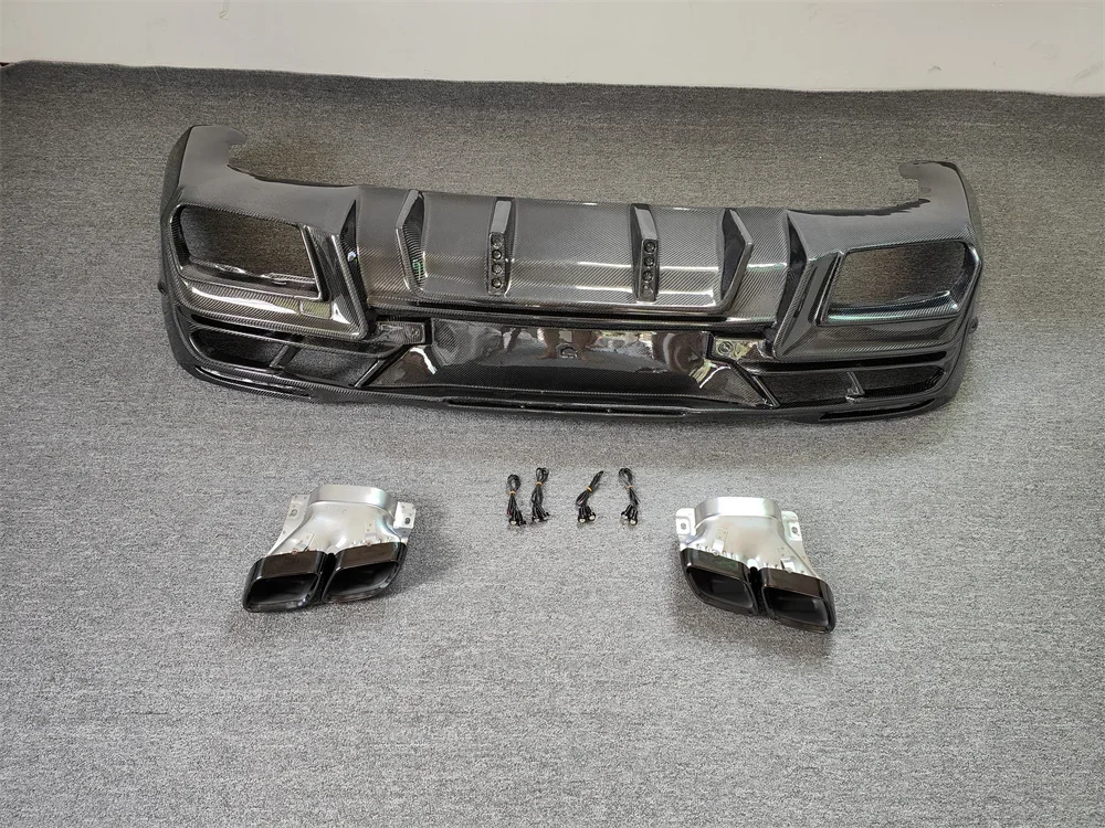 Hoge Kwaliteit Echte Carbon Fiber Ld Stijl Achter Diffuser Body Kit Voor Benz C167 Gle Coupe Body Kit