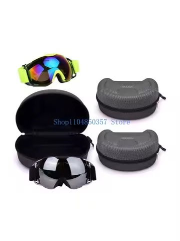 652F Ski Glasses Storage Box Ski Glasses Carry Case Drawstring Bag Zippered Designs