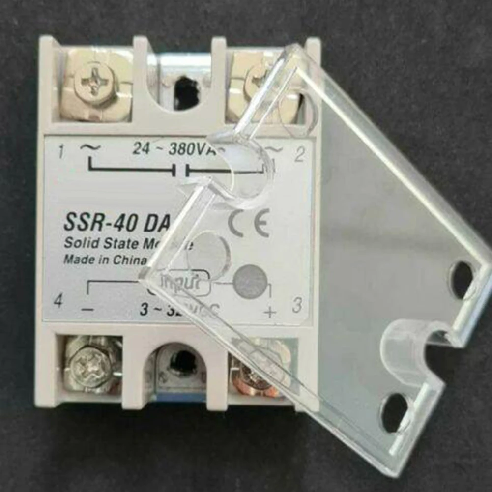 Practical Solid State Relay Module Fitting Industrial Replacement Tool Adapter Assembly 3-32V DC To 24-380V AC