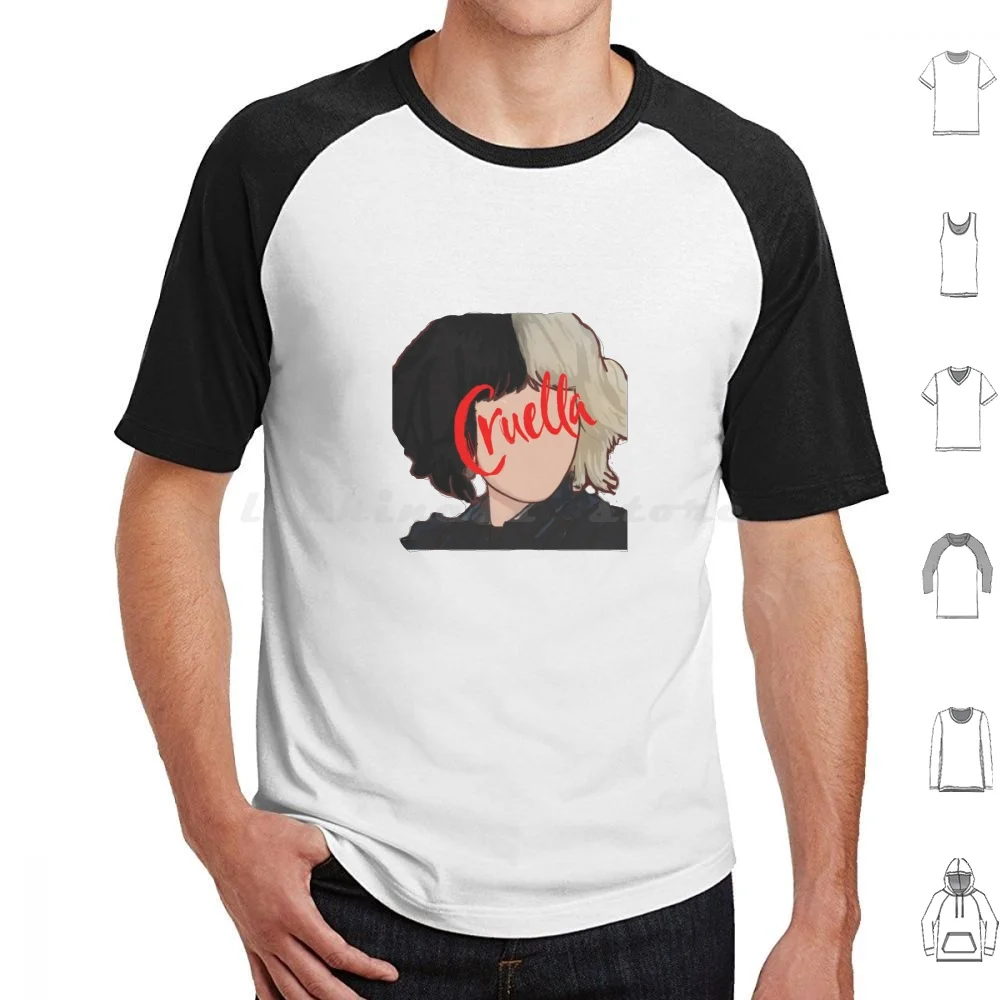 Camiseta Cruella (2021) de algodón para hombre y mujer, estampado DIY, Cruella barata, gratis, Vsco, Laptop, Y2k, Stone, Instagram, Pinterest, Pack Thompson