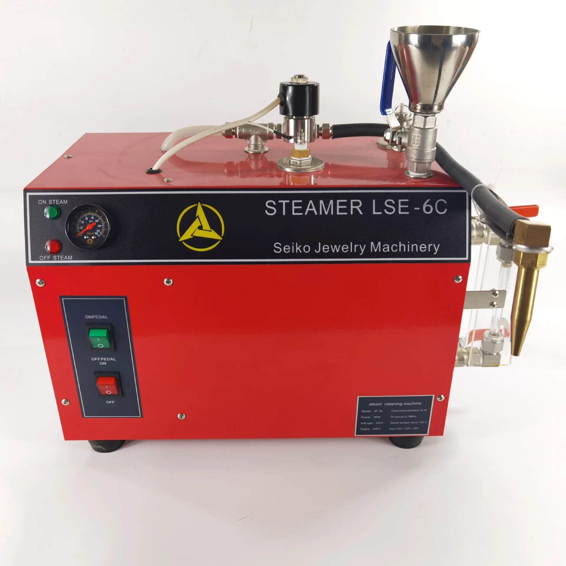 6L stainless steel steam cleaning machine high temperature steam engine high temperature jet jewelry cleaning all-in-one machine