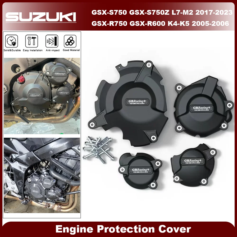 

For SUZUKI GSX-S750/Z L7-M2 2017-2023 GSXR-750 GSXR-600 K4-K5 GB Racing Motorcycle Engine Protect Cover Clutch Protection Cover