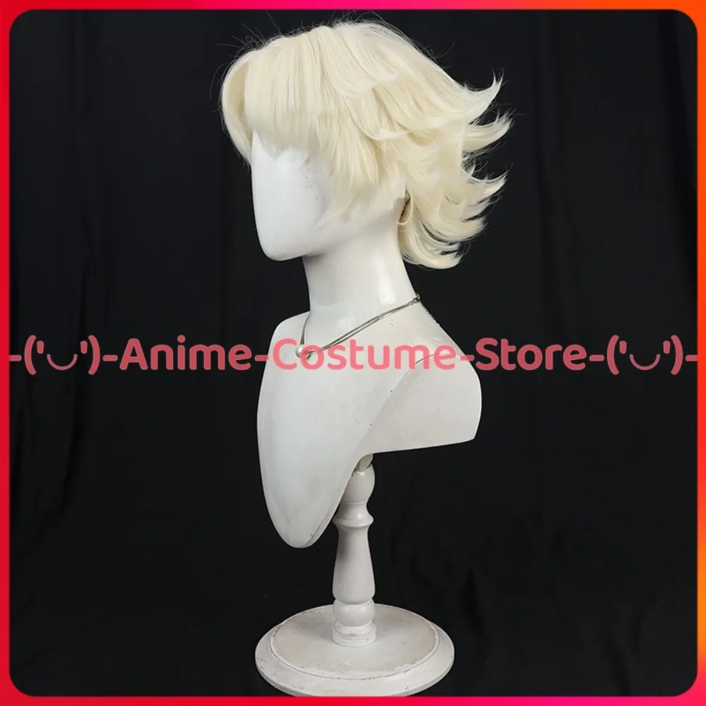 Identity V Prospector Blonde Cosplay Wig Game Character Wigs Halloween Carnival Party Costume Prop Heat Resistant Synthetic Hair