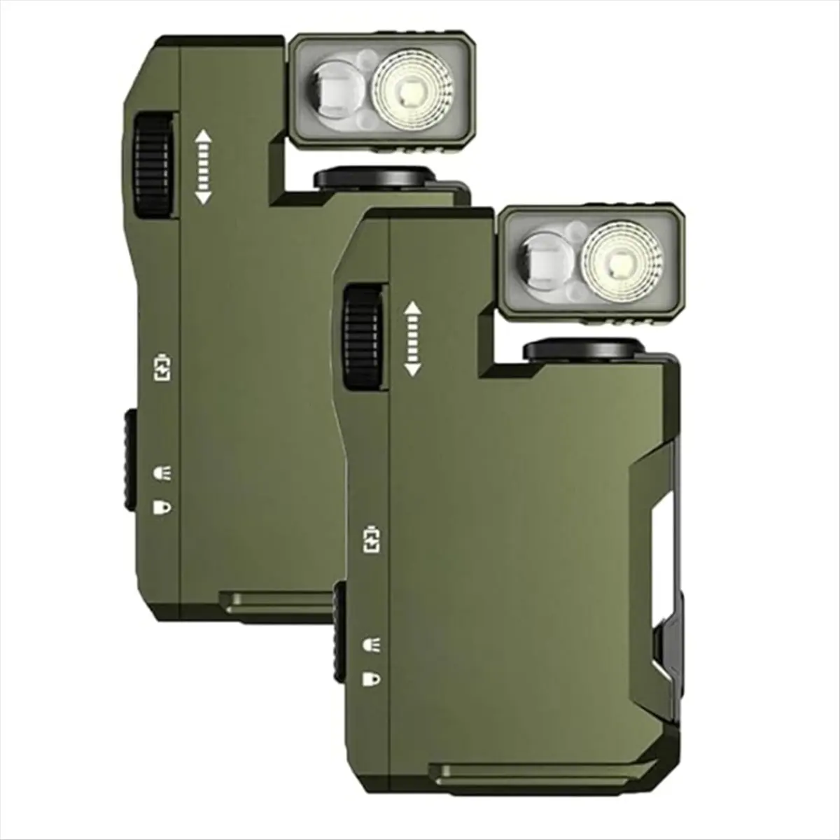 X16A Hot Flashlight, G5 Light 400 Lumens, Rechargeable Pocket-Sized Flashlights High Lumens,Magnetic Base Mini Green