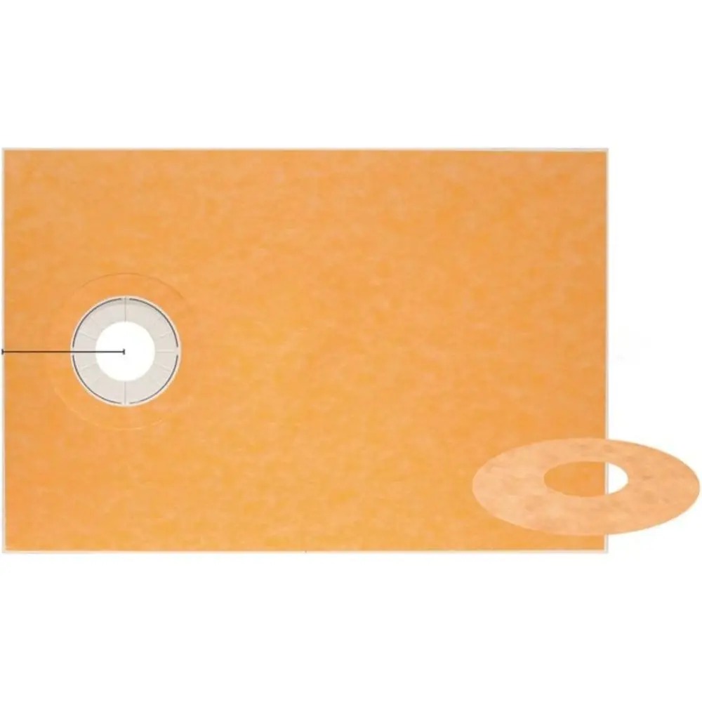 

Kerdi Preabricated Sloped Shower Tray - Waterproo, to Tile - Lightweight Polystyrene, 38" Length, 60" Width, O-Center Outlet Pos