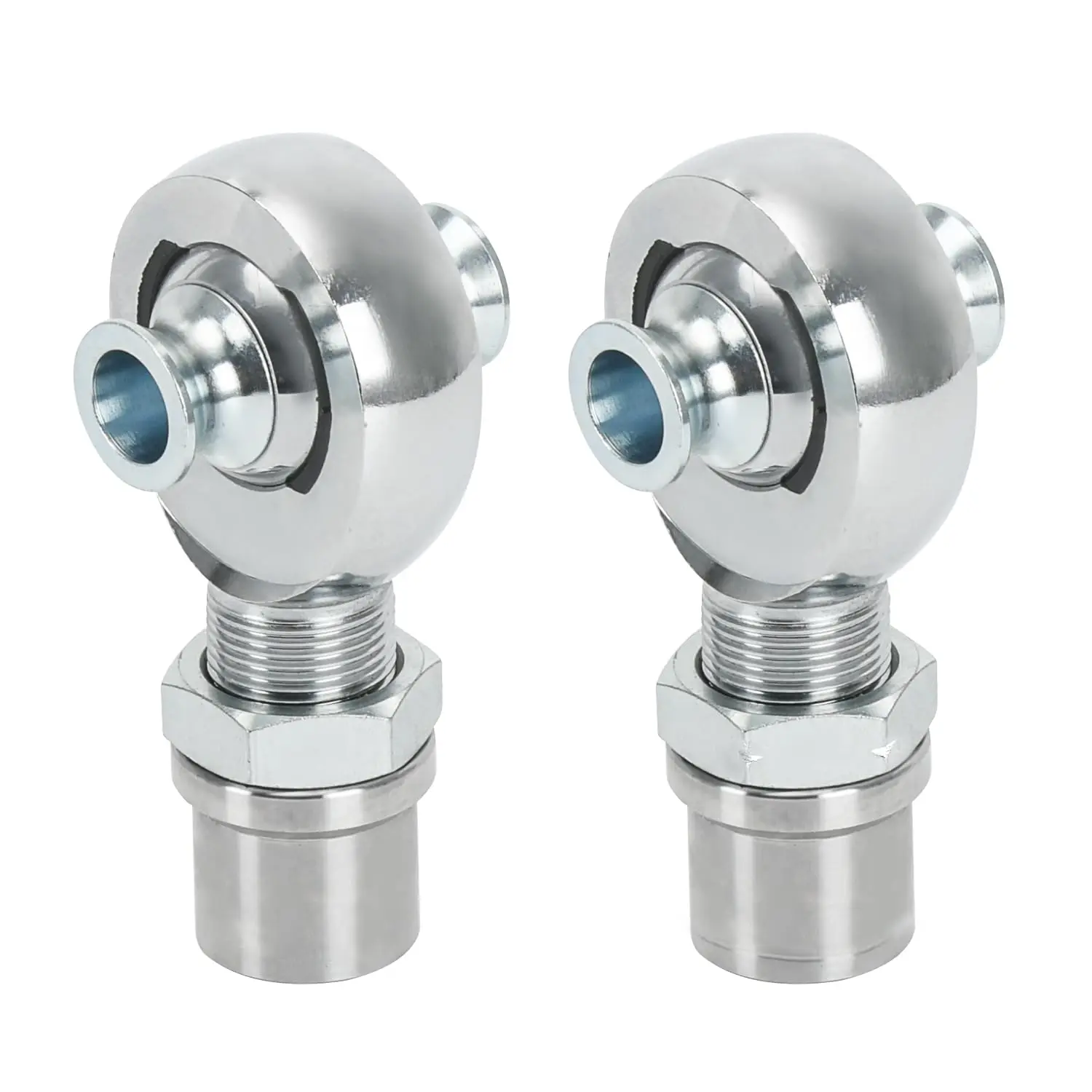 

1.25'' Heim Joints Rod End Kit, 1 1/4'' Right and Left Hand Thread Chromoly Joints Heat Treated Chromoly with Round Tube Adapter