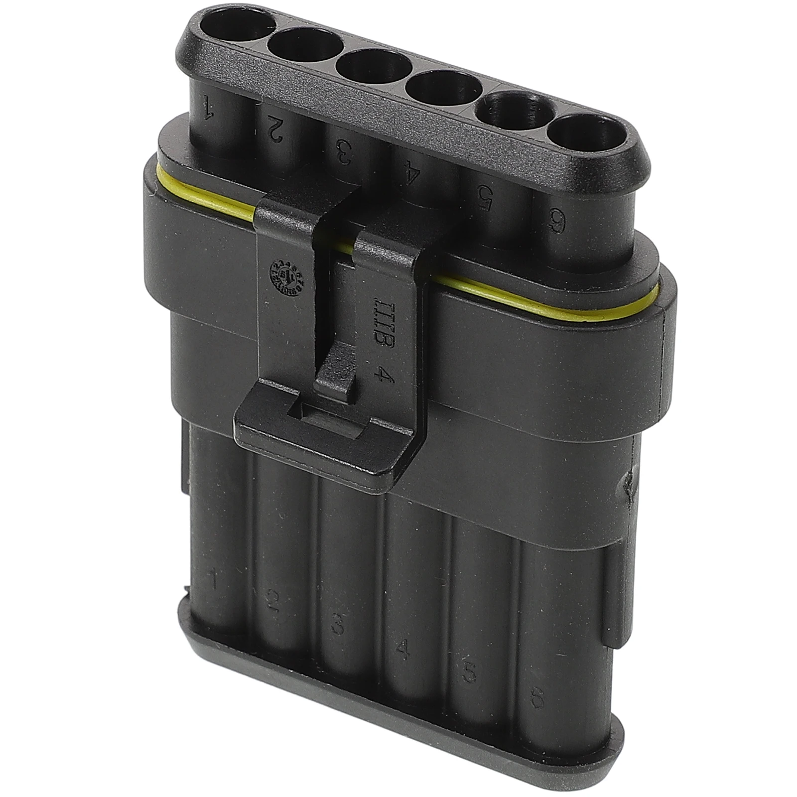 

6 Way Female Plug Waterproof Rubber 6 Electrical Connectors Pin Connector Nylon Material Electrical Devices Wire Connector