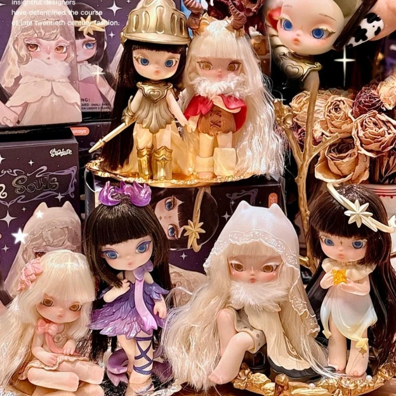 Shadure Twin Souls Series Plush Blind Box Gothic Action Figure Doll Cute Pendant Decor Trendy Toy Mystery Desktop Ornaments Gift