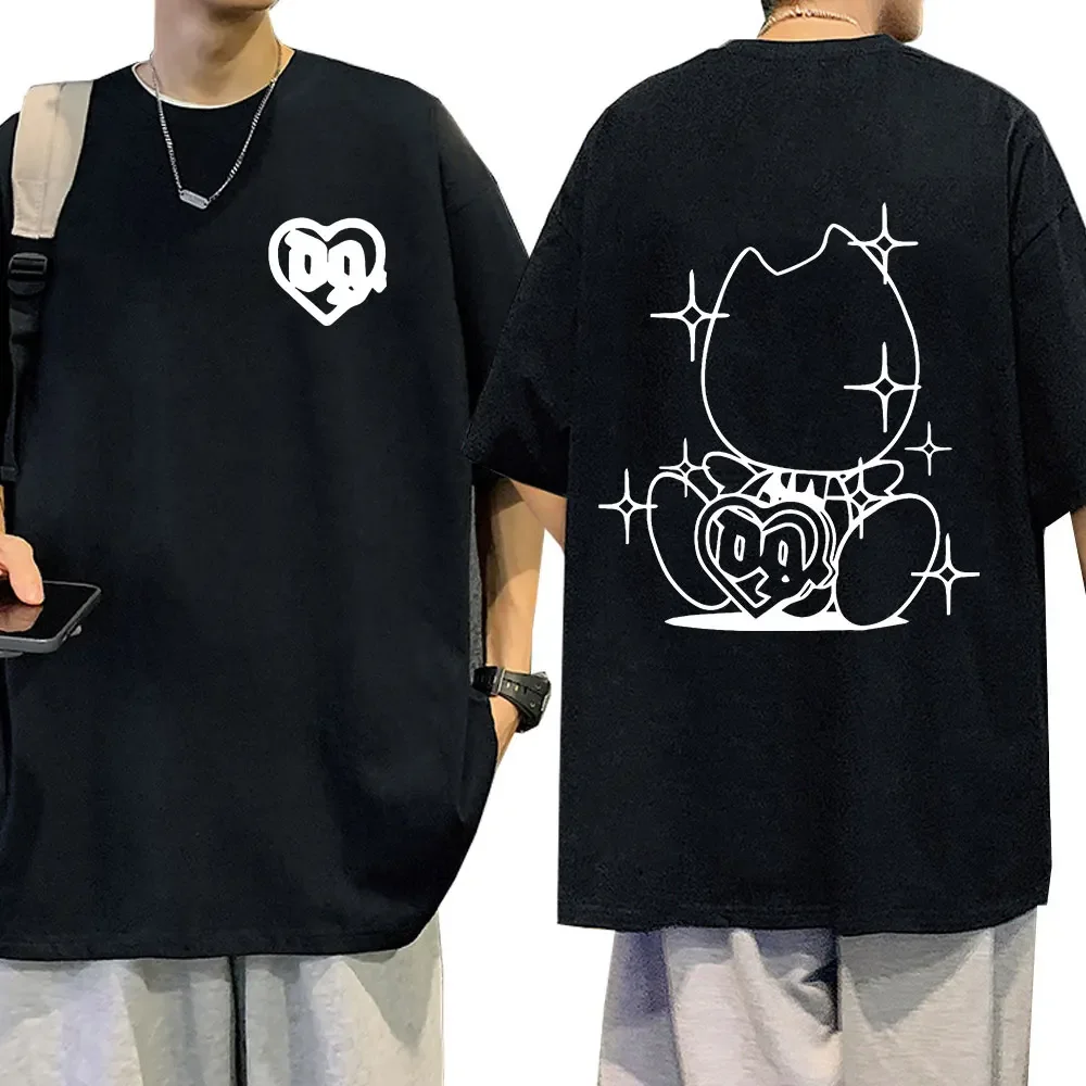 Swedish Rapper Bladee T-shirt Skate Drain Gang Logo T Shirt Men's Fashion Hip Hop Short Sleeve Oversized T-shirts Streetwear