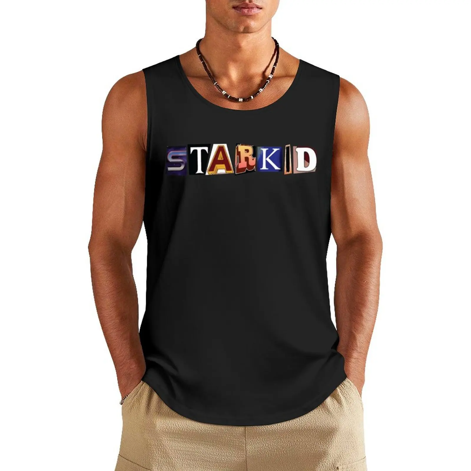 

Starkid Logos Logo Tank Top gym wear men basketball Men's sleeveless gym shirts t-shirt gym man