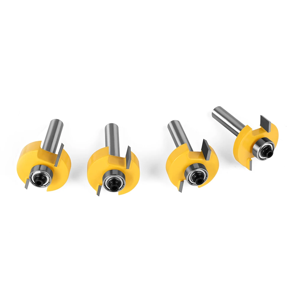 1Pcs 8mm handle, grooved cutter head, T-shaped grooved cutter head, cemented carbide woodworking cutter head.