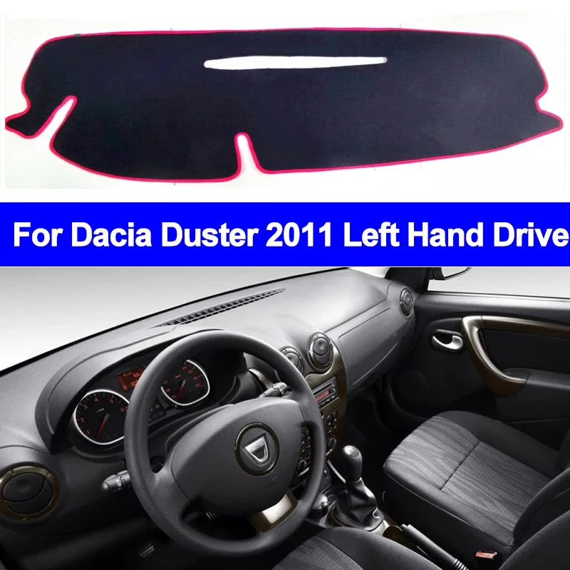 Car Inner Dashboard Cover for Dacia Duster 2011 Left Hand Drive Dashmat Pad Dashboard Cover Carpet Dash Mat Cushion Anti-sun