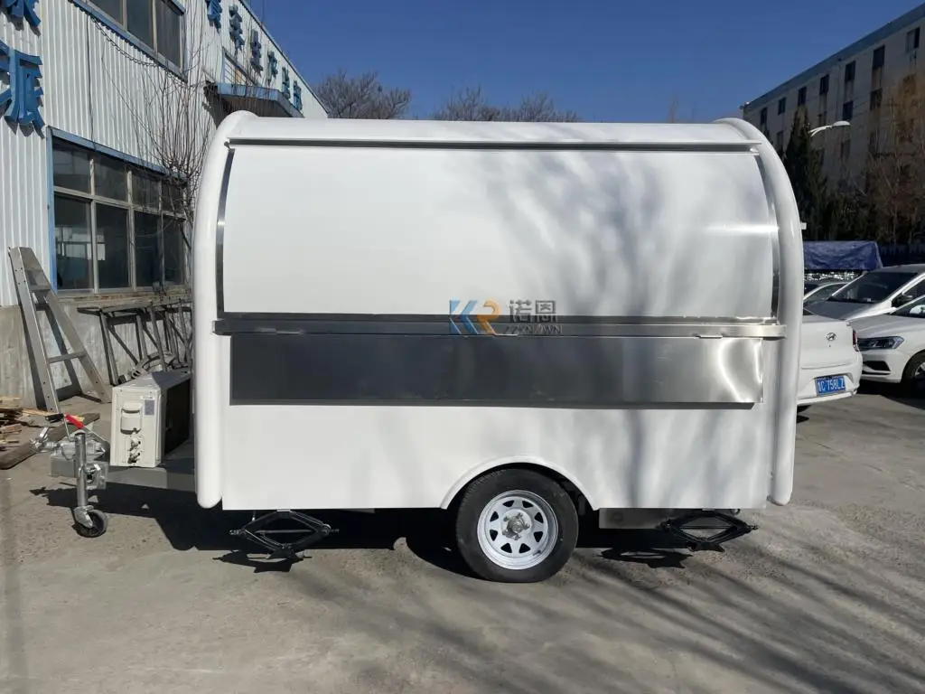 

Portable Outdoor Mobile Food Trailer Movable Food Kiosk Pizza Food Truck Air Conditioner Catering Cart for Sale