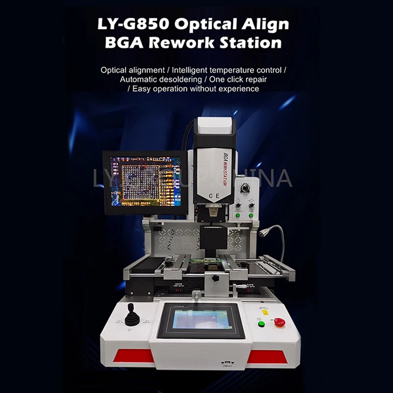 LY G850 Universelle halbautomatische industrielle BGA-Rework-Station für Server-Notebooks/Spielkonsolen, Mobiles, 220 V