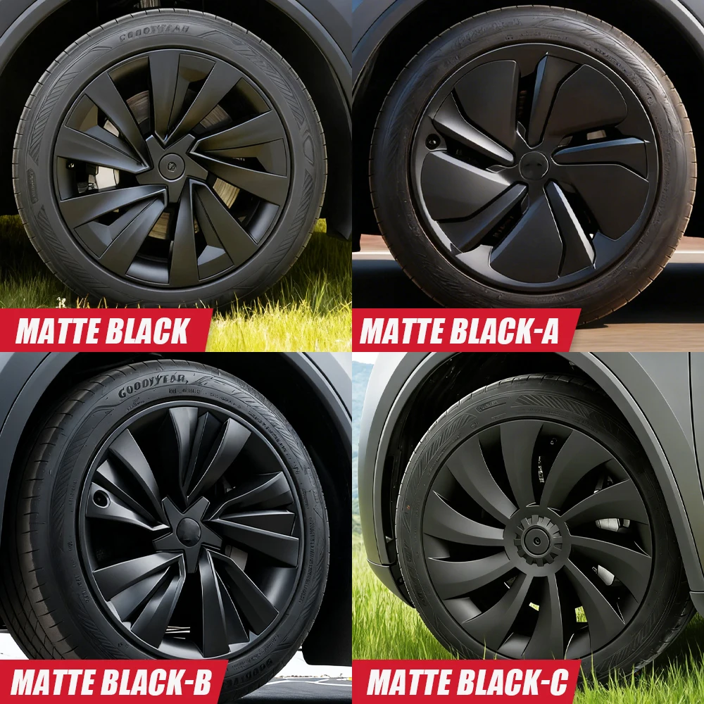 4 قطعة Hubcaps ل تسلا نموذج Y Juniper 19 بوصة 2025 الأداء استبدال أغطية الاطارات غطاء محور السيارات كامل حافة الملحقات