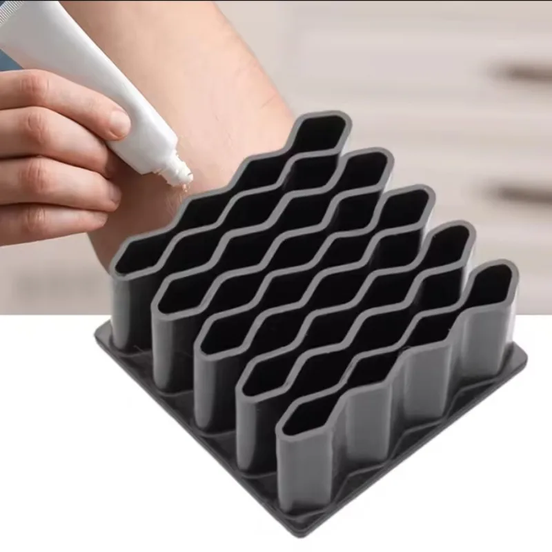 حامل مرهم سطح المكتب حامل مرهم مادة السيليكون مستحضرات التجميل تخزين الرف حامل قلم مقصورة مرهم المنزل المنظم