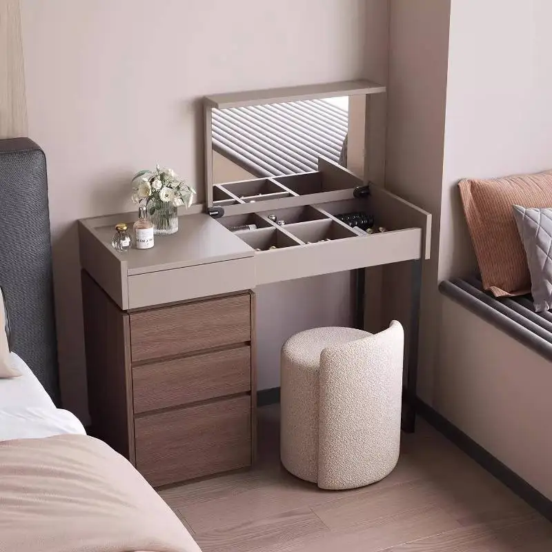 

Essentials European Dressing Table Mirror Stool Room Stuff Compact Dressers Nightstands Modern Penteadeira Suspensa Furnitures