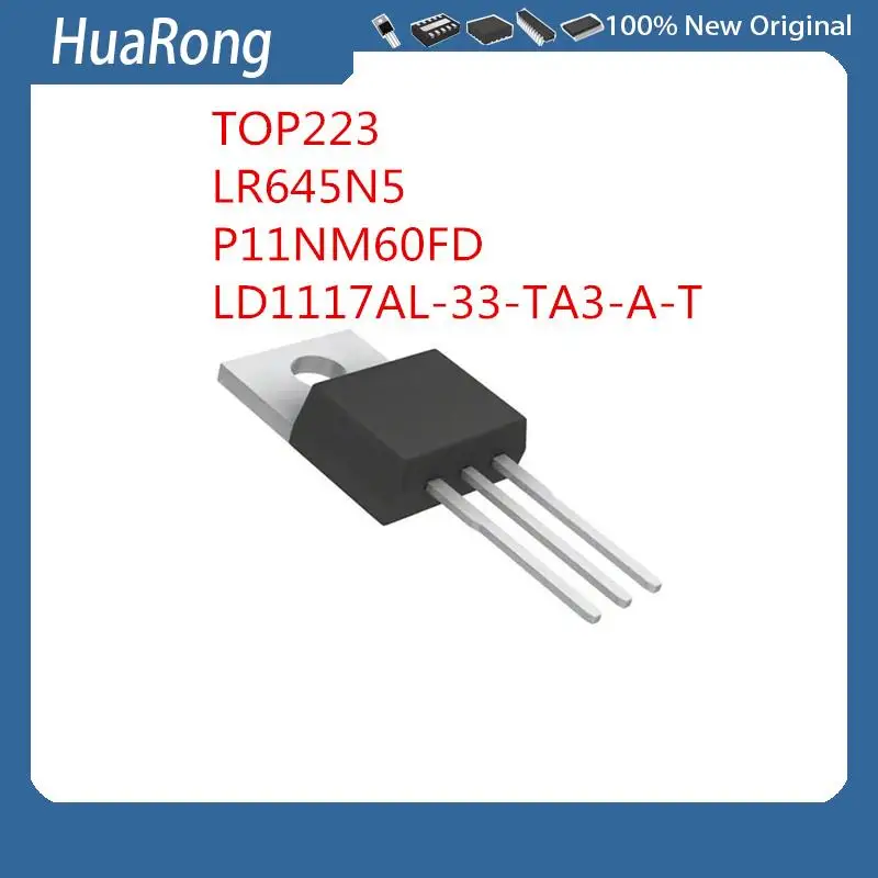 5Pcs/Lot   TOP223   TOP223YN  TOP223Y        LR645N5      P11NM60FD  STP11NM60FD      LD1117AL-33-TA3-A-T     TO-220