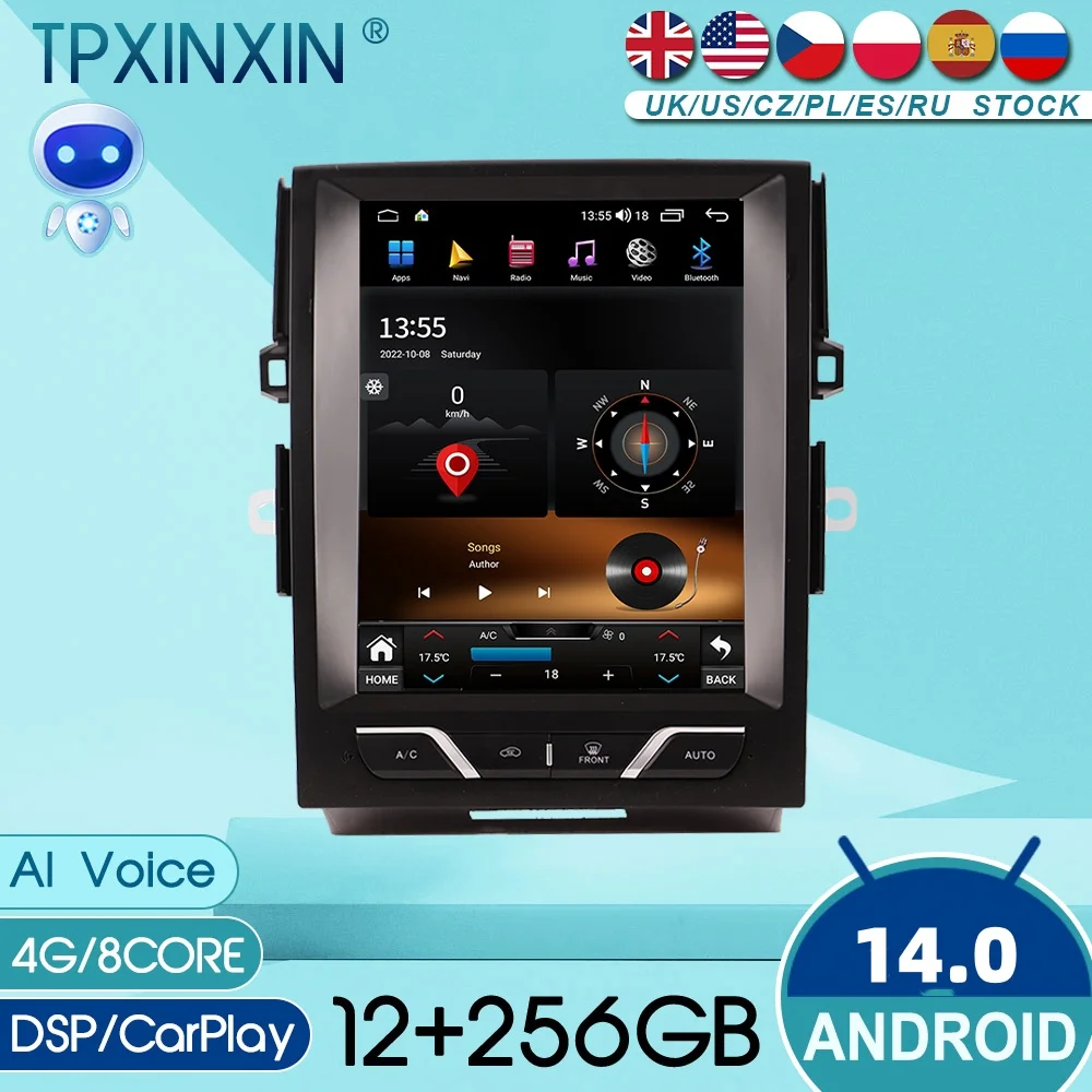 For Toyota REIZ 2013 2014 2015 2016 Android 14 Auto Carplay Car Radio Stereo Automotive Multimedia Player GPS Navi Head Unit