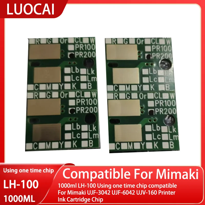 1000ml LH-100 Using one time chip compatible For Mimaki UJF-3042 UJF-6042 UJV-160 Printer Ink Cartridge Chip