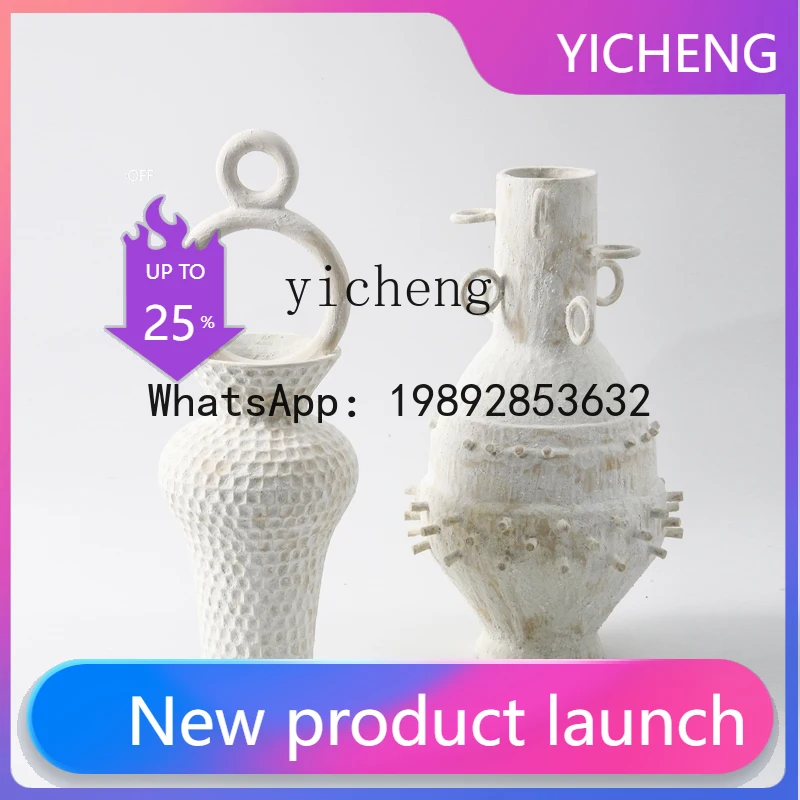 

Ceramic Vase High Foot Fruit Plate Flower Pot Living Room TV Cabinet Dining Table Decoration Ornament