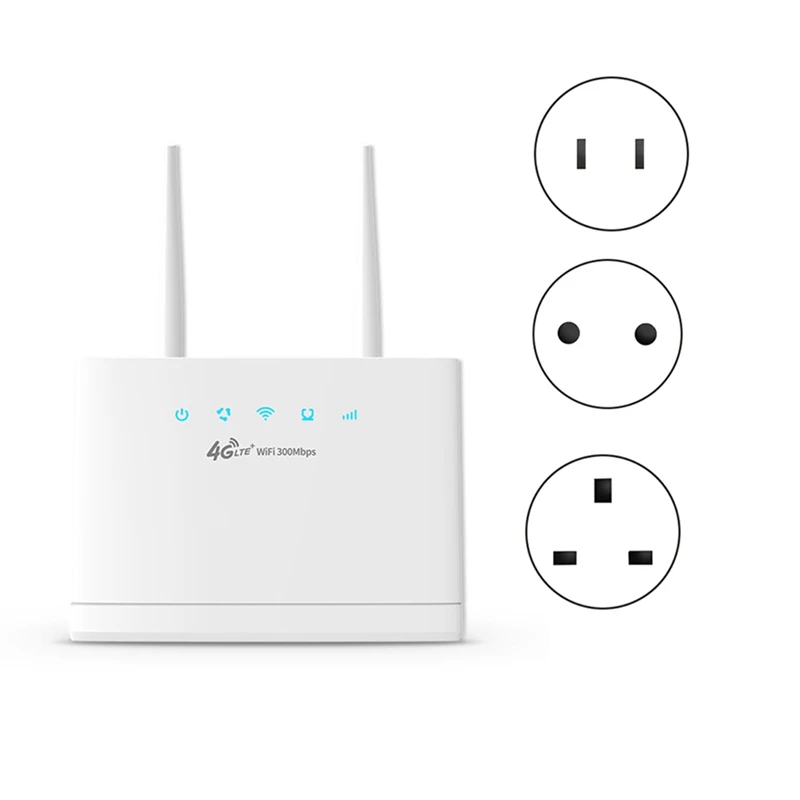 Retail 4G LTE Wifi Router SIM Card 300Mbps Wireless Wifi Router Home Hotspot Support 4G To LAN Port 16 Wifi Users